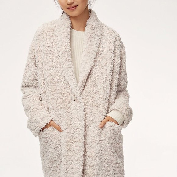 Aritzia Cream Teddy Jacket - Picture 3 of 5
